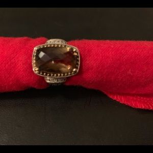 Smoky Quartz ring in sterling silver